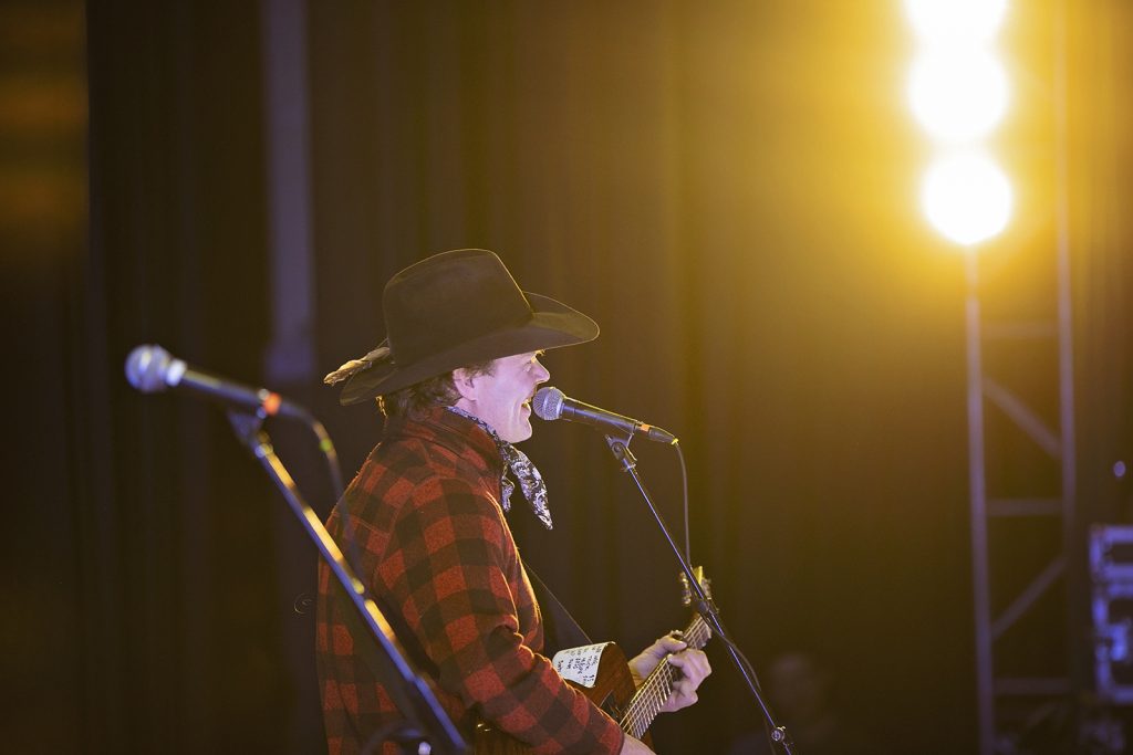 Canadian country music favourite Corb Lund croons a tune for a packed house at the Elko Convention Centre.