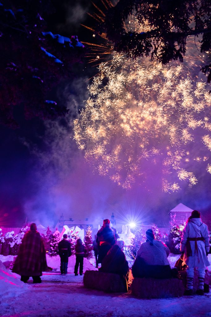 Fireworks at Festival du Voyageur
