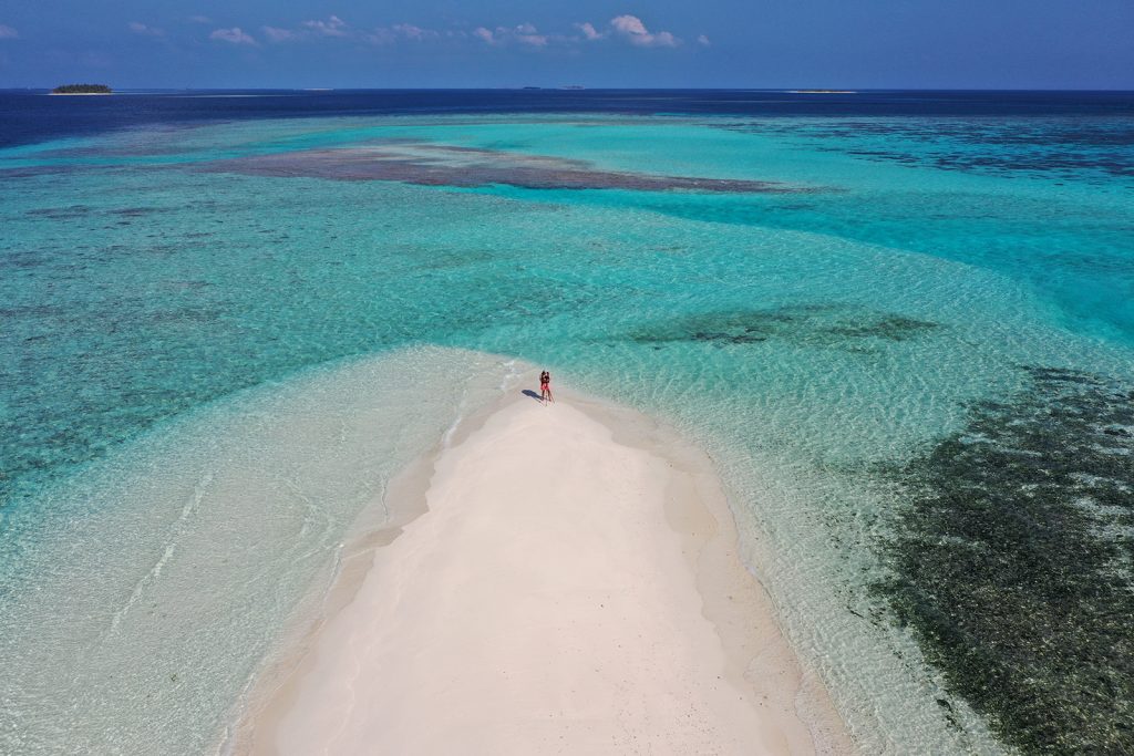 Joali, Maldives, Neil Dankoff, aerial, drone, kayak