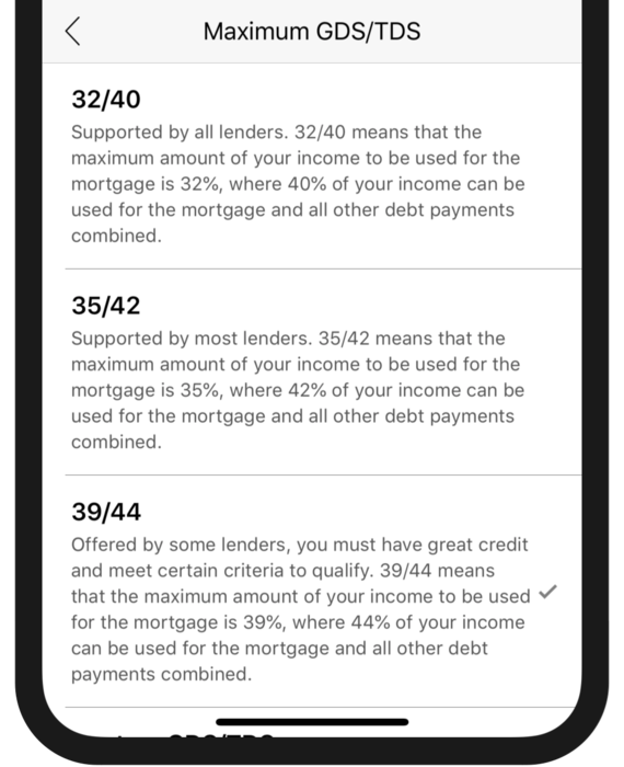 Debt Service Settings