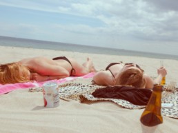 sun exposure on the beach