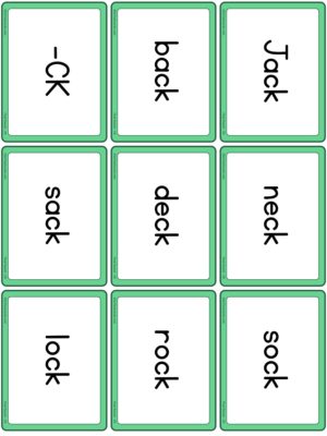 Preview of Word cards