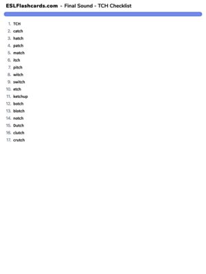 Preview of Checklist
