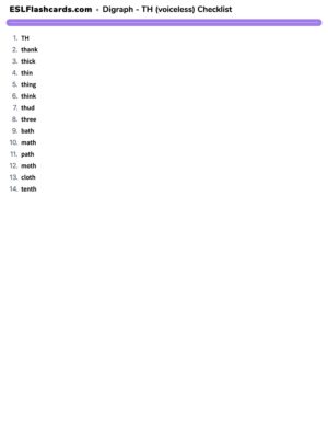 Preview of Checklist