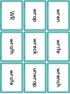 Preview of Word cards