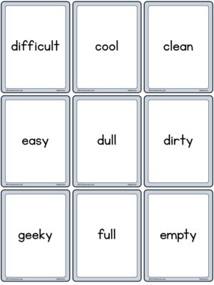 Preview of Words only, Small