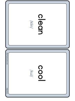 Preview of Words with IPA, Medium