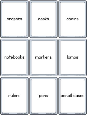 Preview of Word cards, Small