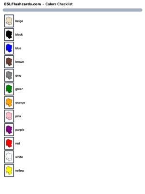 Preview of Checklist,