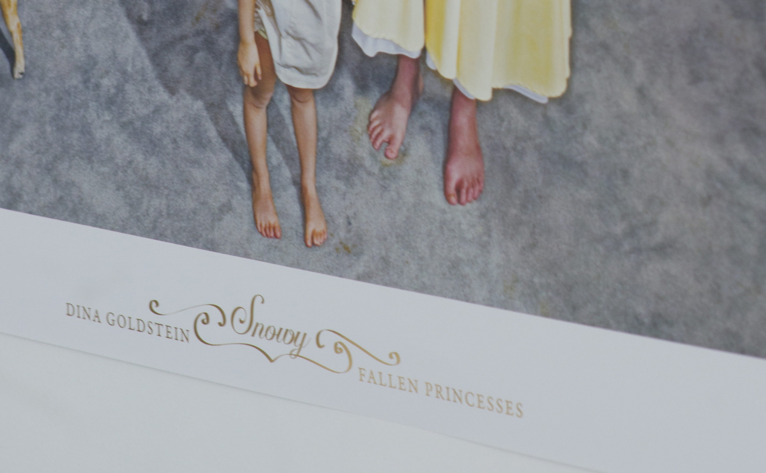 Snowy 36"x 24" Poster with gold foil - Image 2