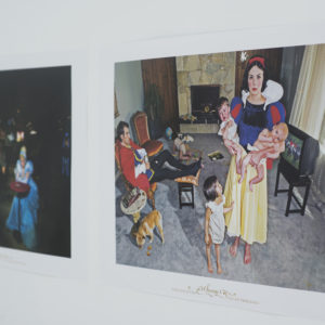 Snowy 36"x 24" Poster with gold foil