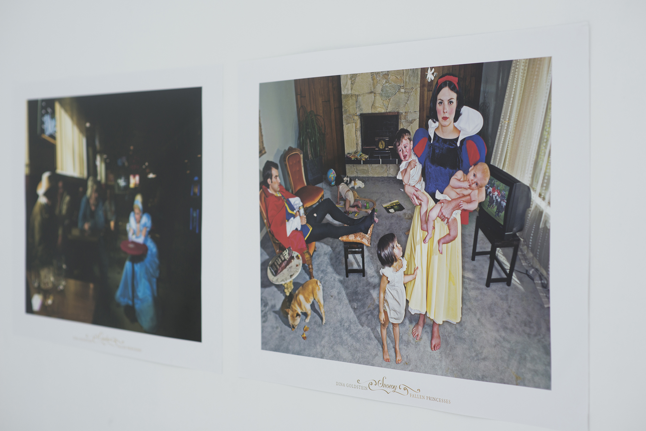 Snowy 36"x 24" Poster with gold foil