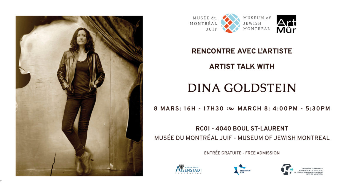 Dina Goldstein Snapshots From The Garden Of Eden talk announcement at Montreal Jewish Museum