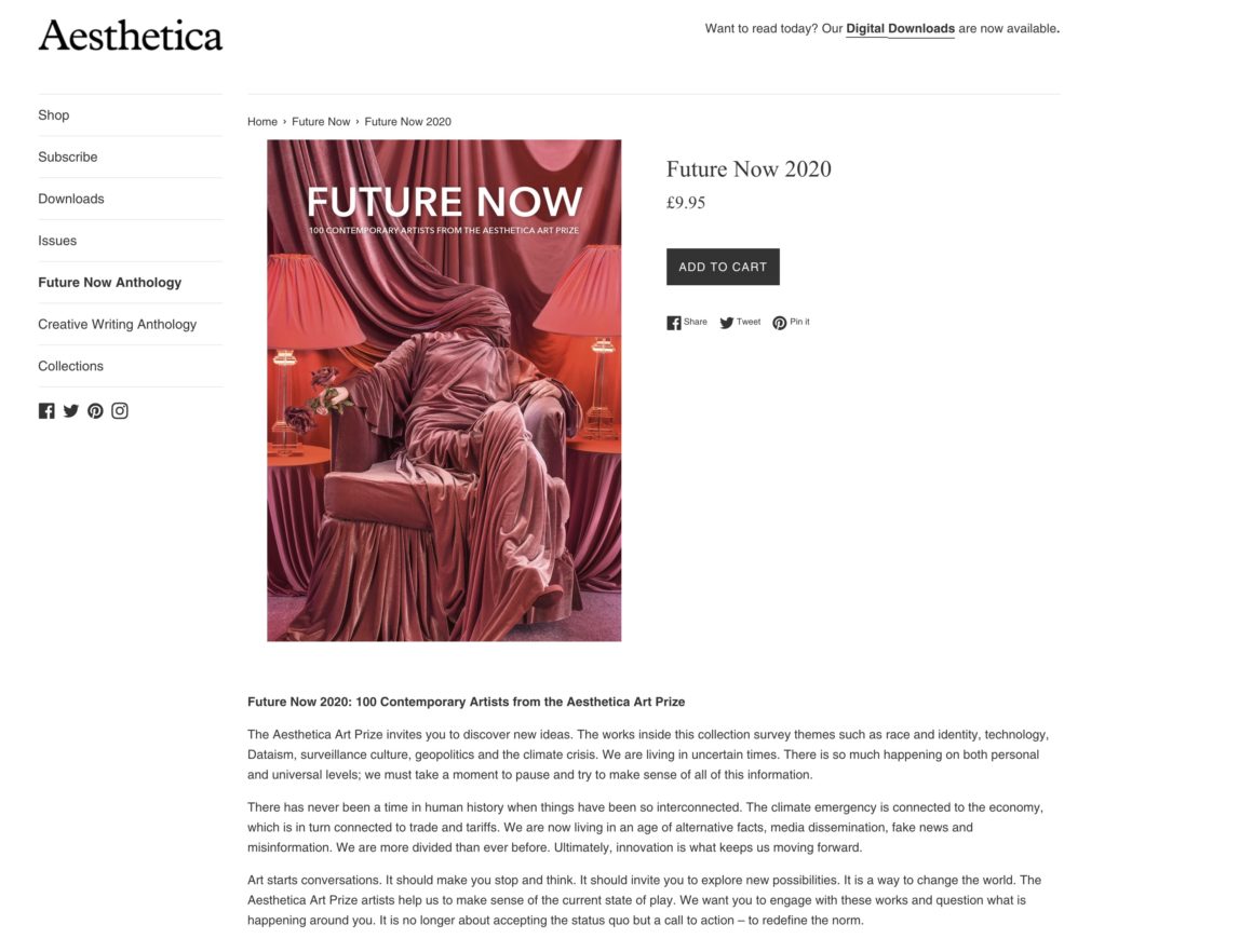 Aesthetica art prize 2020 book