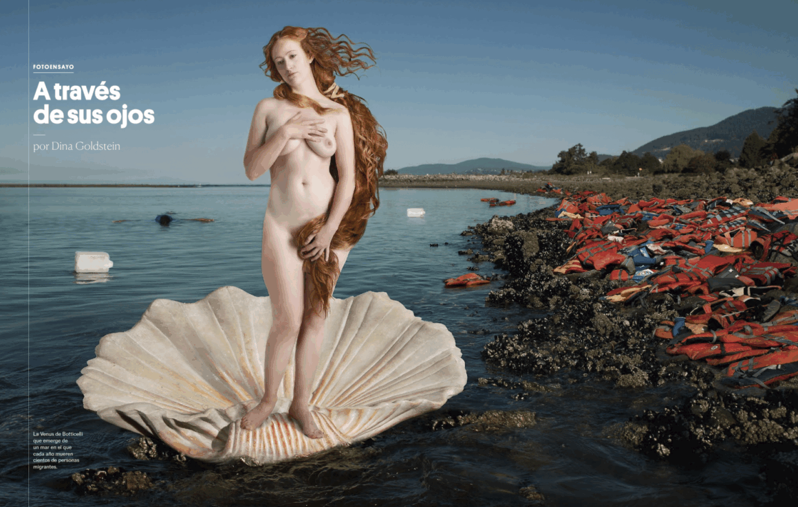 Feature of Artist DINA GOLDSTEIN in El Pais Spain Magazine MISTRESSPIECES