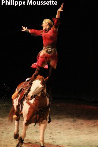 Debout sur le cheval