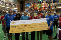 Marc et Marc-André Tardif ainsi que Nathalie Matte de LEUCAN généreuse participation, 42 000 $ ont été remis à Leucan,