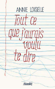 Tout ce que j'aurais voulu te dire Tout ce que j'aurais voulu te dire