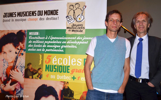 Mathieu Fortier, co-fondateur JMM et Martin Racine, professeur à l'école JMM de Québec