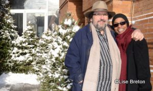 Philippe et Ethné de Vienne devant le Capitole de Québec