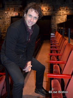Mario dans la salle du Petit Champlain