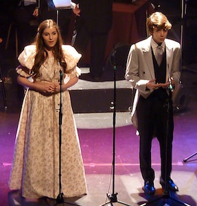 Stefania Vetere (Cosette) et Gustave Richard (Marius)