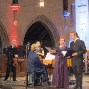 Dominique Labelle et Daniel Taylor, accompagnés par les musiciens de Wiener Akademie