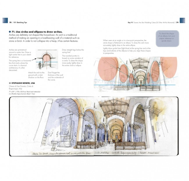 The Urban Sketching Handbook. 101 Sketching Tips. Tricks, Techniques, and Handy Hacks for Sketching on the Go de Stephanie Bower