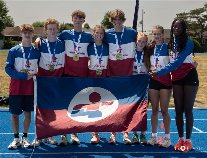 L’équipe d’athlétisme a connu de belles performances lors du Bloc 1. 
(Photo gracieuseté – Loisir et Sport Lanaudière)