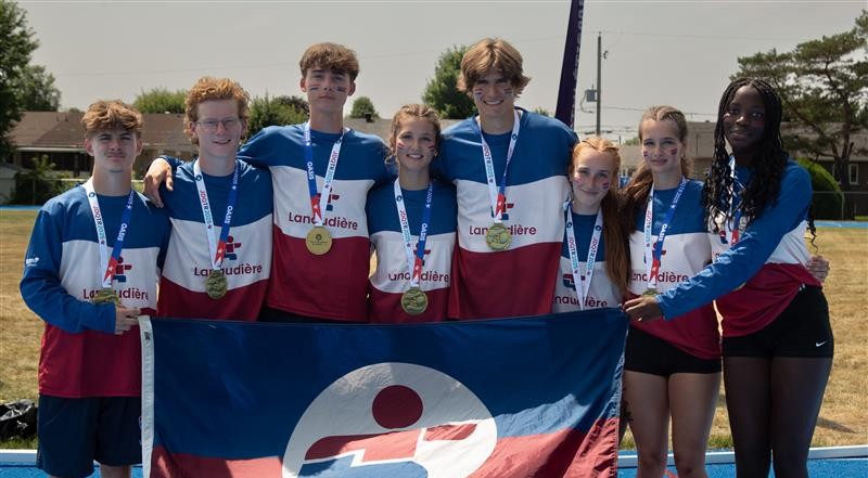 L’équipe d’athlétisme a réalisé de belles performances. 
(Photo gracieuseté – Loisir et Sport Lanaudière)