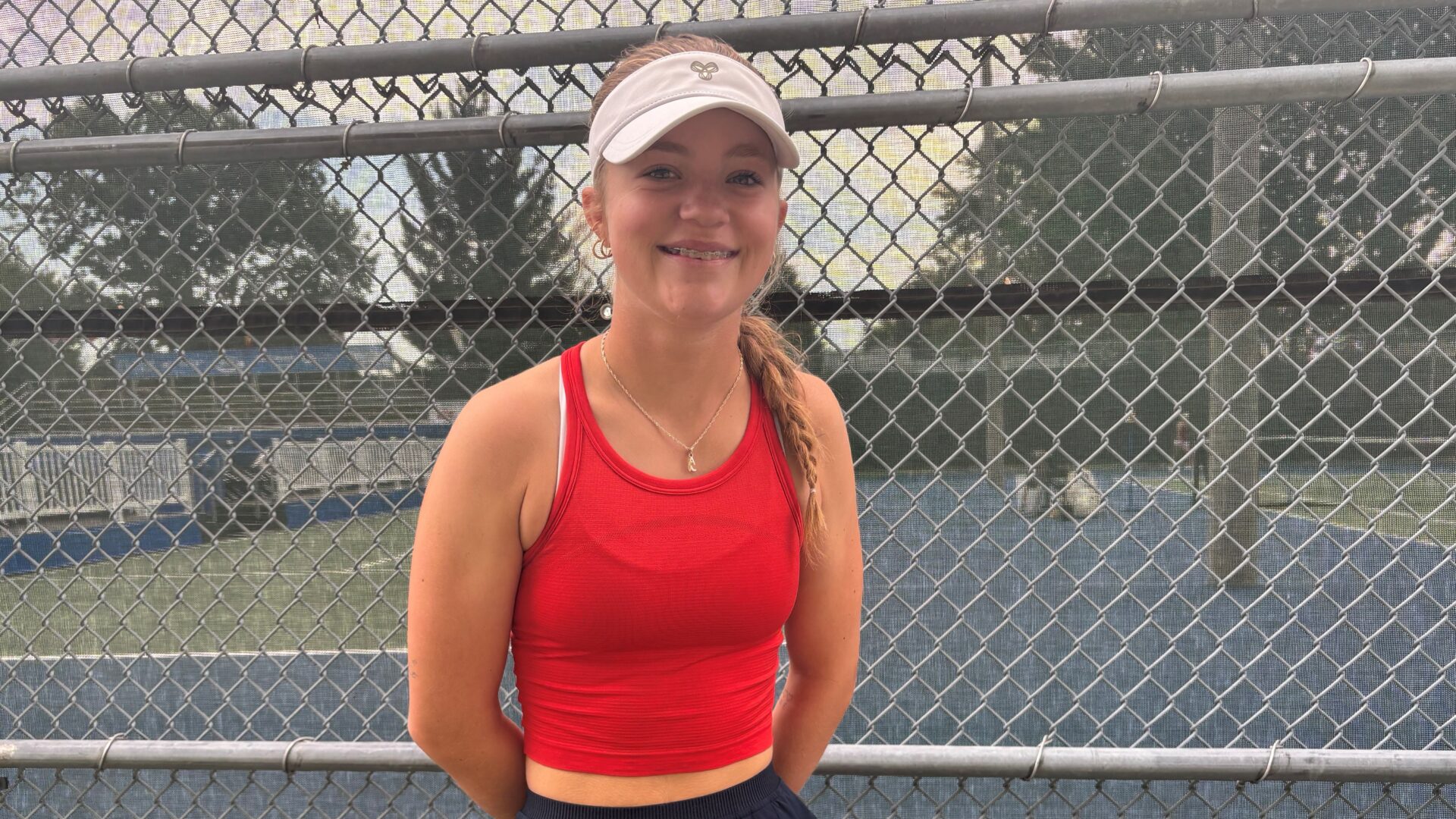 La surprise de cette journée a été, la Repentignoise Alexia Campagna, 9e favorite, qui a remporté son match. Crédit photo Médialo Pierre Chartier