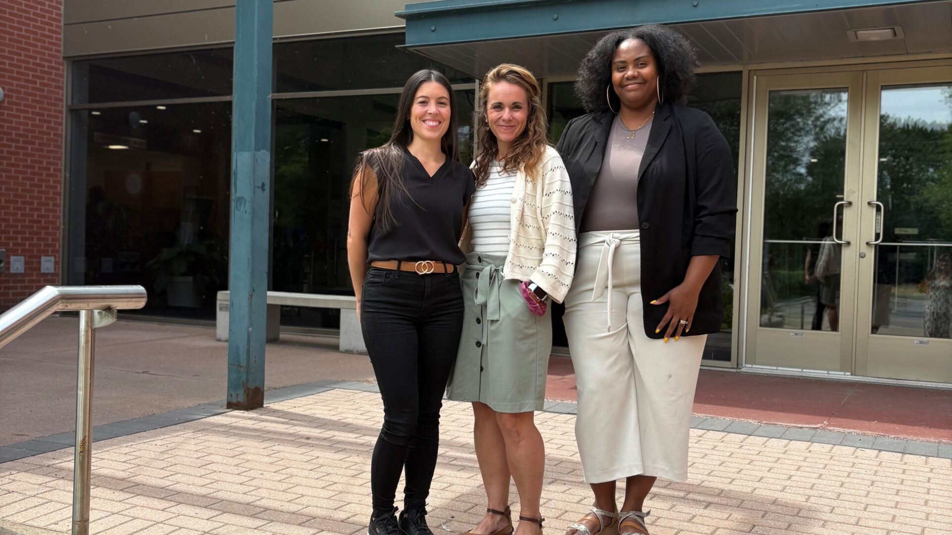 Mira Béland, Stéphanie Gilbert et Marie Angeline Descartes. (Photo Médialo - Marie-Christine Gaudreau) 