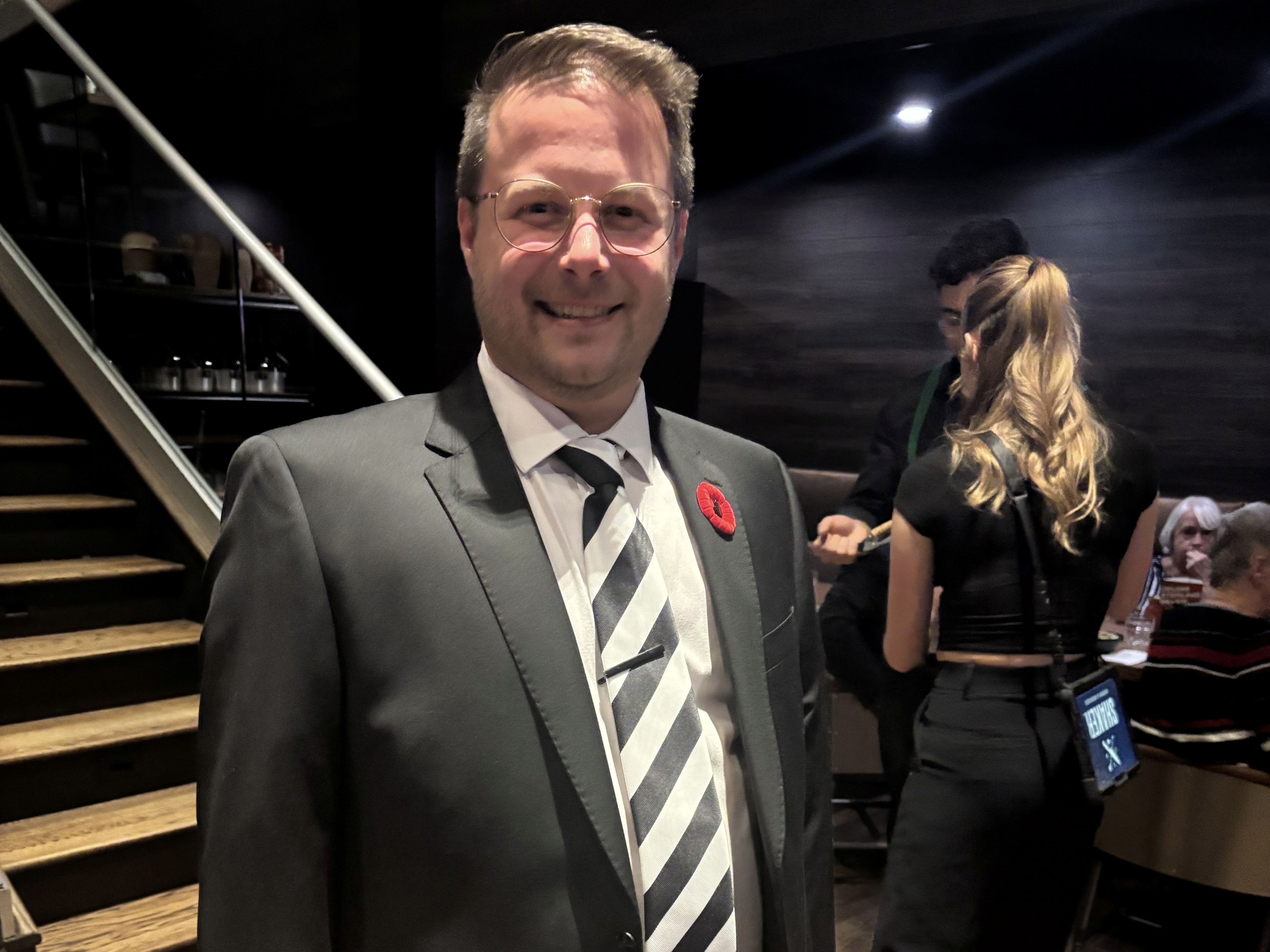 Nicolas Dufour après l'annonce de sa victoire. Photo Médialo Pierre Chartier