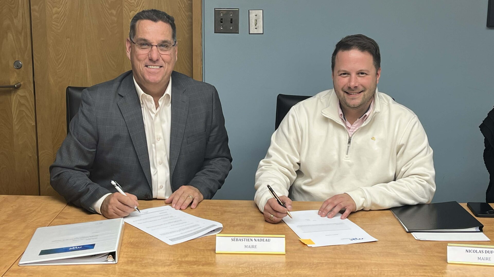 Sébastien Nadeau, préfet suppléant, et Nicolas Dufour, préfet. (Photo gracieuseté)
