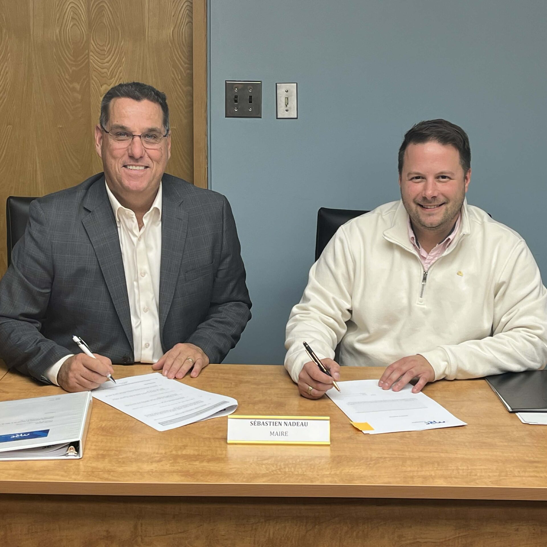 Sébastien Nadeau, préfet suppléant, et Nicolas Dufour, préfet. (Photo gracieuseté)