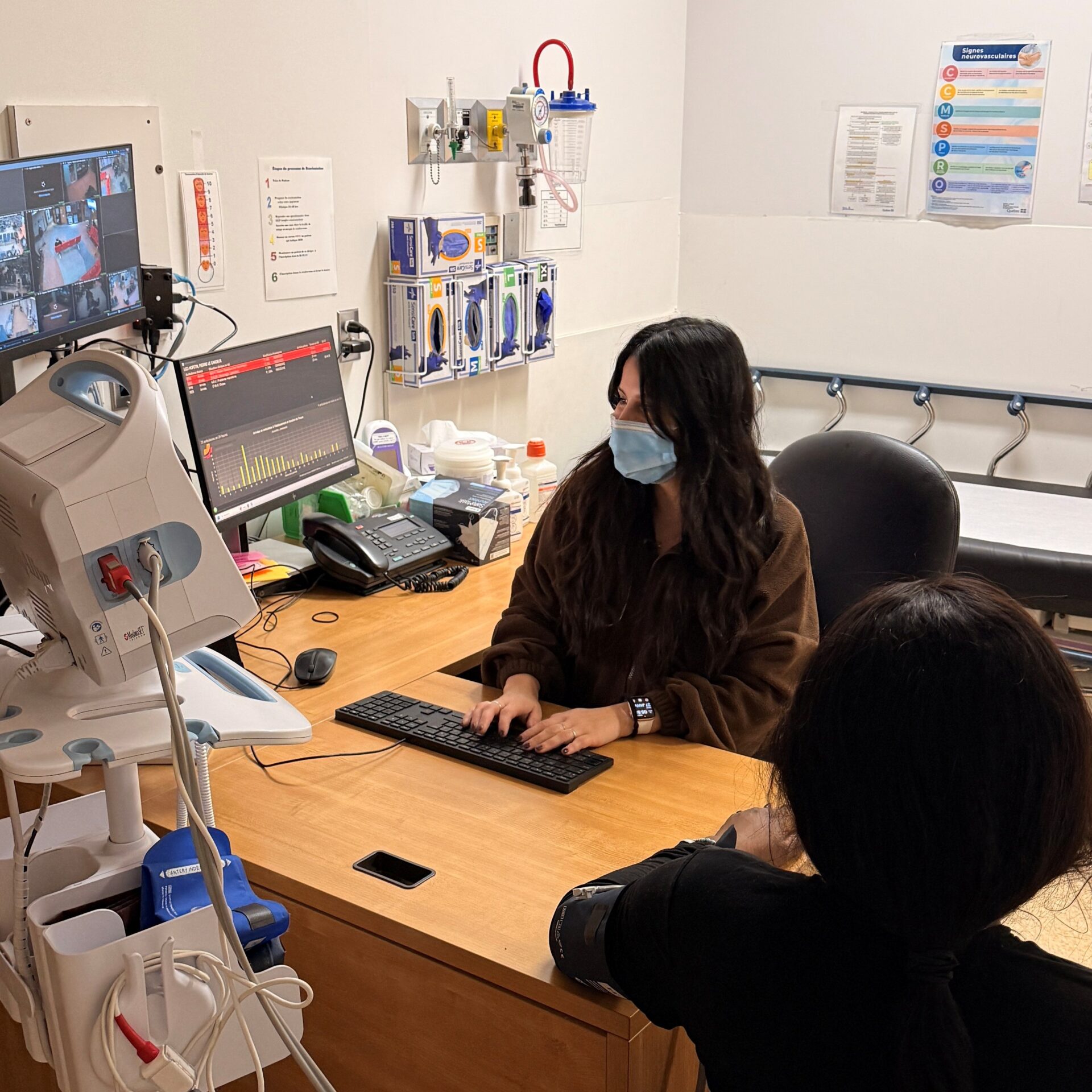 Les infirmières du triage dispose en moyenne de 5 minutes pour évaluer les patients. (Photo gracieuseté)