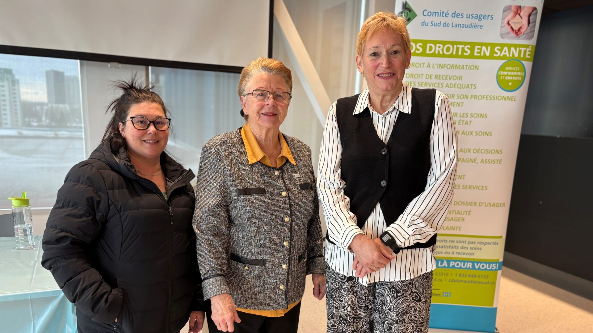 Kate Ferron, Huguette Plouffe et Louise Henrichon. (Photo Médialo - Marie-Christine Gaudreau) 