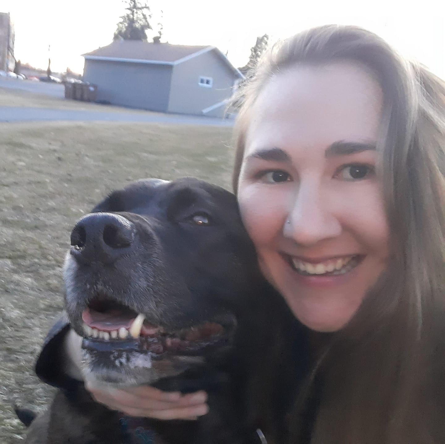 Le compagnon à quatre pattes de Karine Jalbert comble son besoin d’amour à donner.  (Photo gracieuseté) 