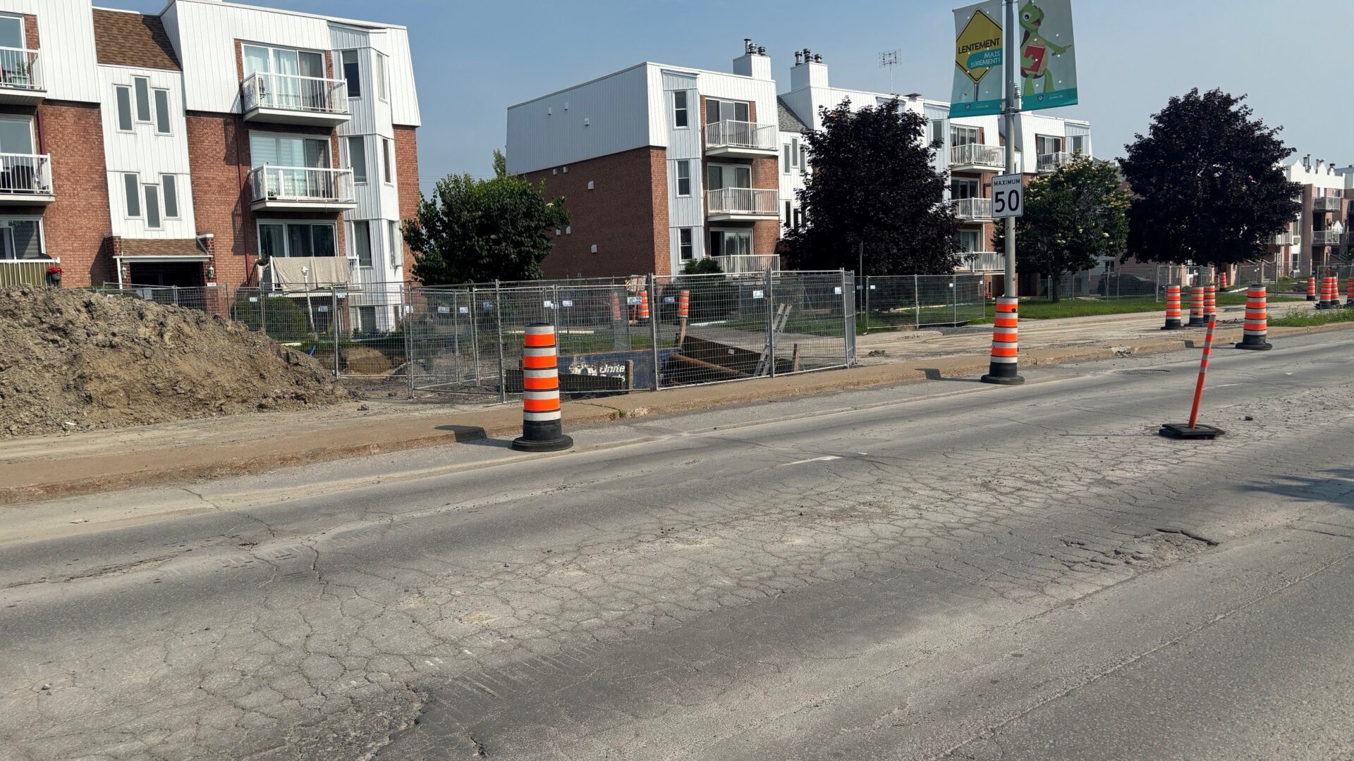 Travaux majeurs à Repentigny. Photo gracieuseté