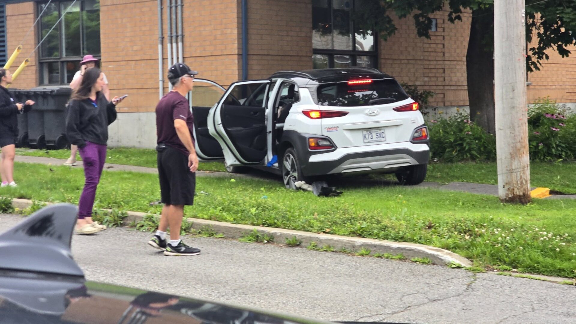 Un automobiliste est entré en collision avec le CPE Blé d'Or. Crédit photo - Facebook Actualité911