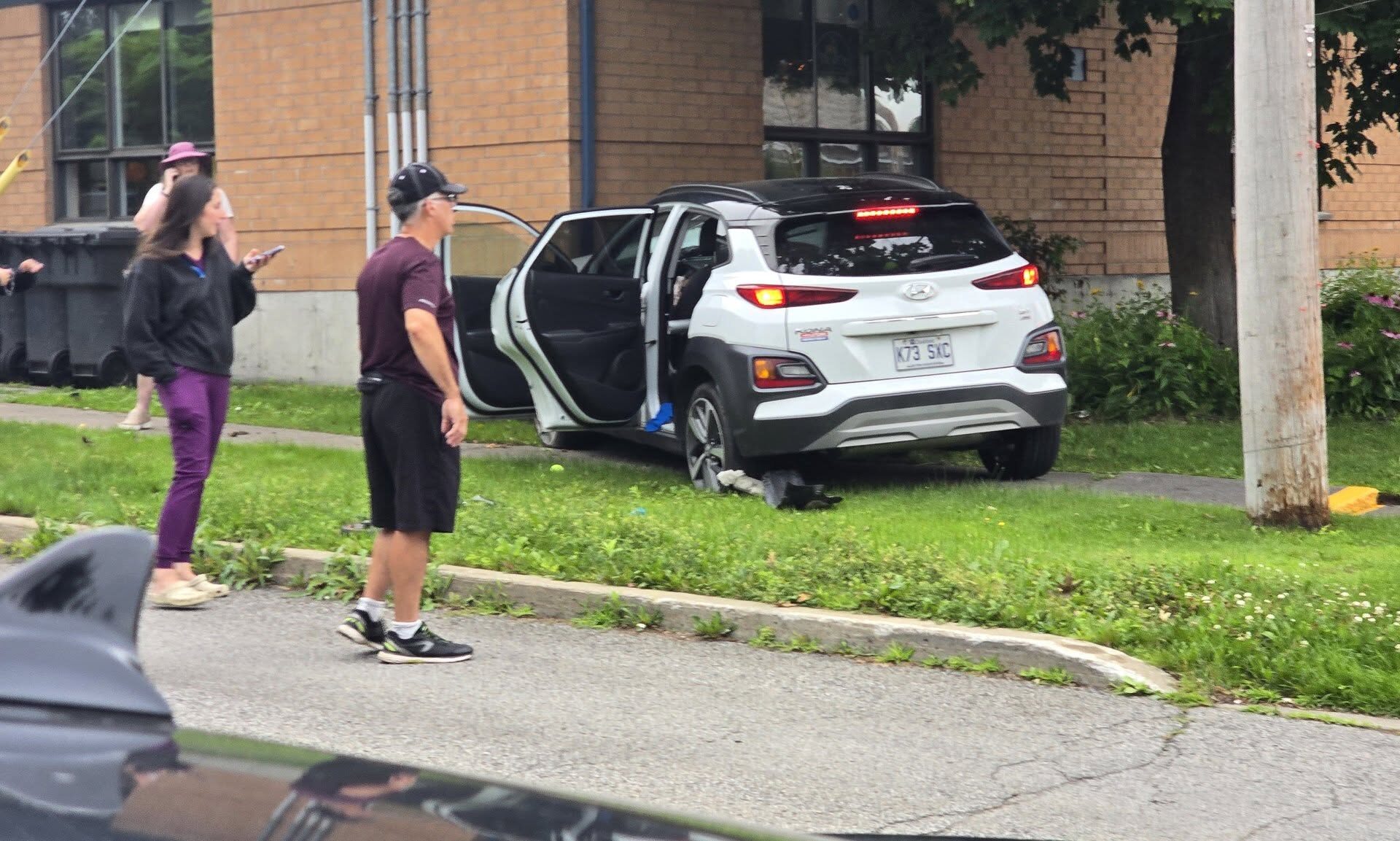 Un automobiliste est entré en collision avec le CPE Blé d'Or. Crédit photo - Facebook Actualité911