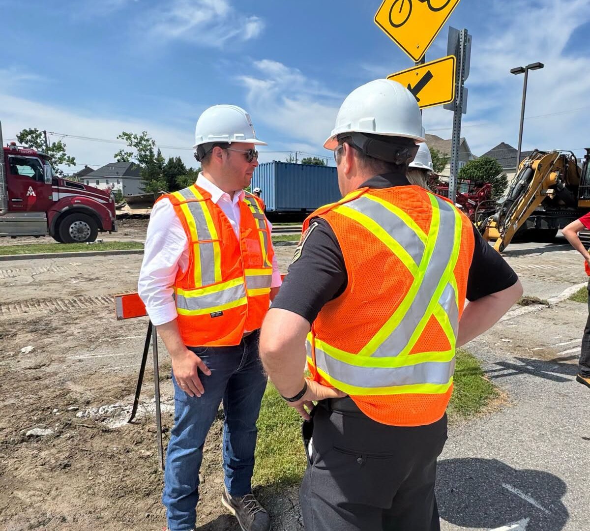 Un train a déraillé vers 17h, le dimanche 5 juillet, dans le secteur Le Gardeur à Repentigny. Photo gracieuseté.