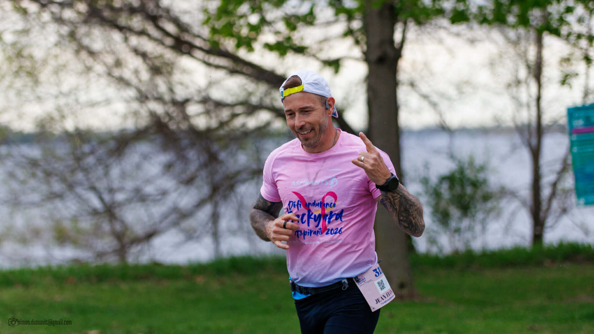 Jean-François Lévesque à la course 