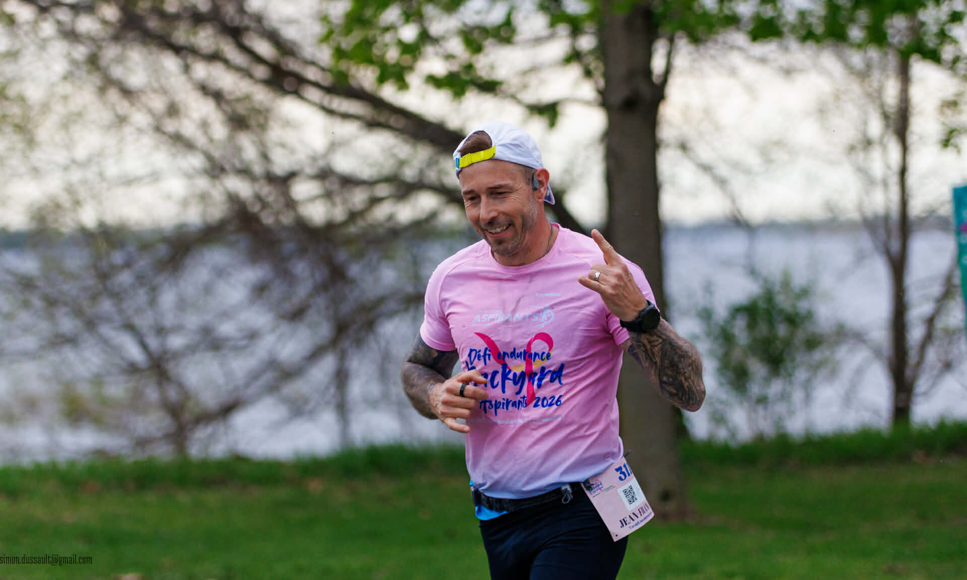 Jean-François Lévesque à la course 