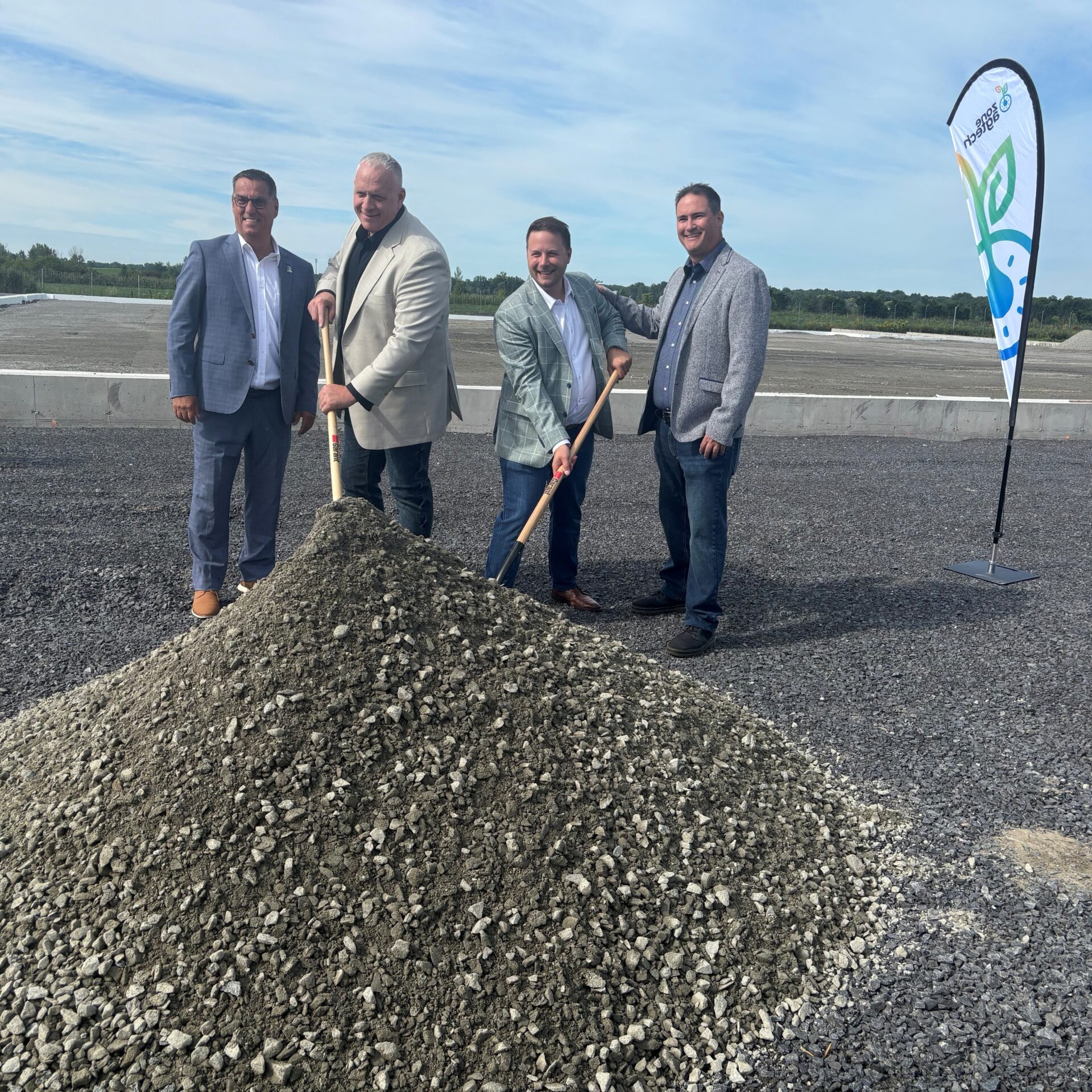 Cette nouvelle construction s'ajoute aux nombreuses initiatives qui prennent actuellement forme au sein de la Zone Agtech. Photo Médialo Pierre Chartier.