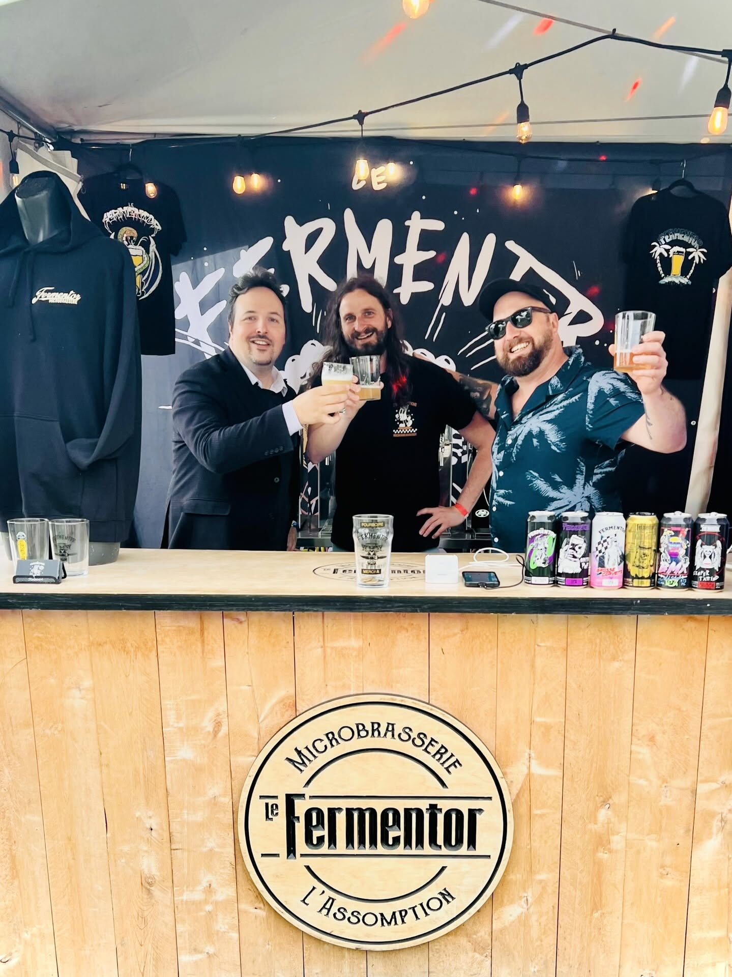 Il a aussi profité de la dernière fin de semaine pour se rendre à L’Oktoberfest de Repentigny. Photo gracieuseté.