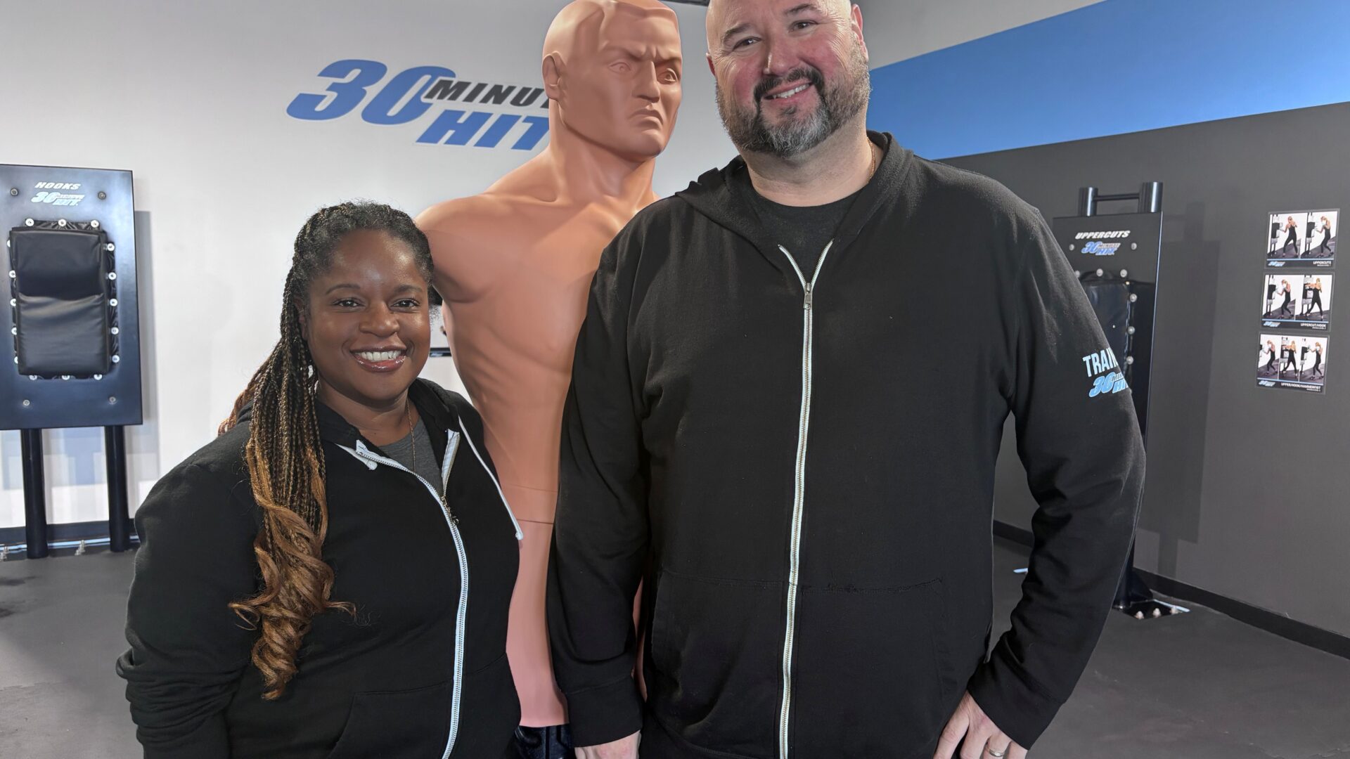 Patrice Rivest et Dyne Gauthier sont les propriétaires du gym.
Crédit photo Médialo Pierre Chartier.
