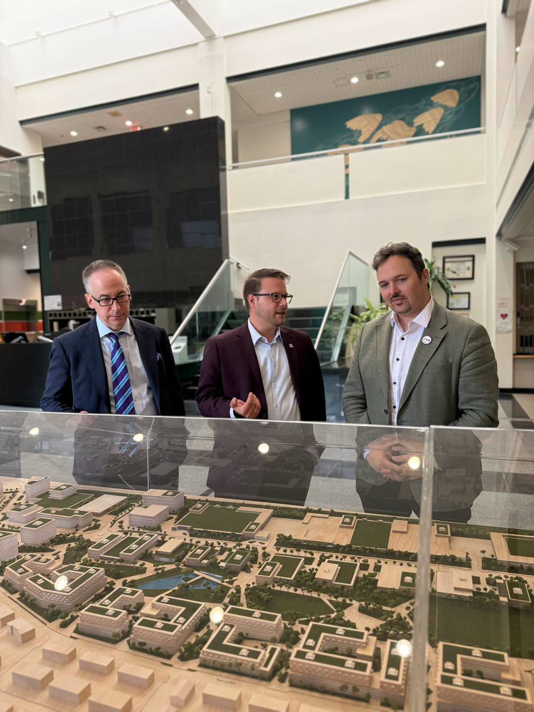 Une rencontre avec le maire Nicolas Dufour. Photo gracieuseté.