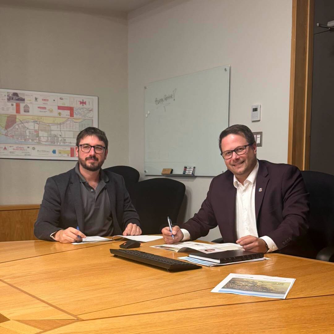 Une belle rencontre pour Vincent Côté. Photo gracieuseté.