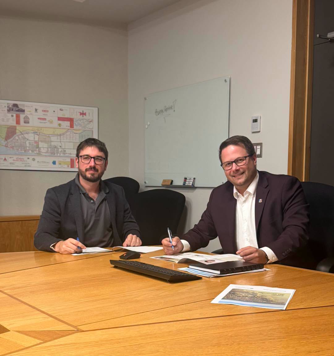 Une belle rencontre pour Vincent Côté. Photo gracieuseté.